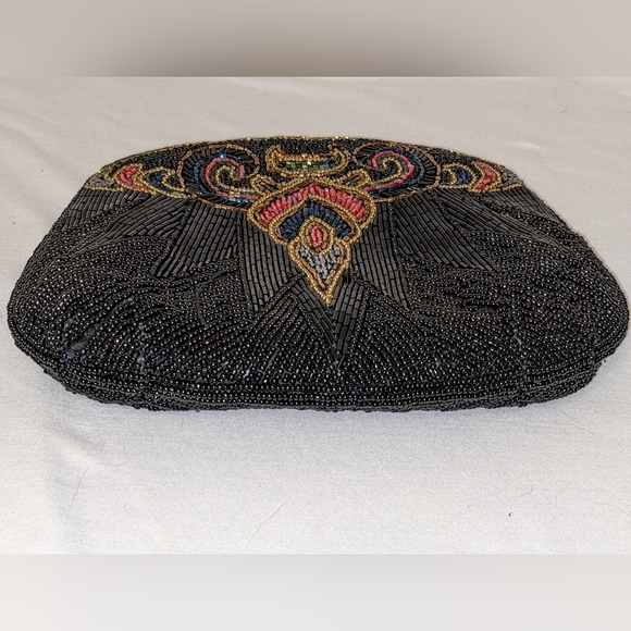 Vintage Fully Beaded Sparkling Purse Clutch or Shoulder Bag - Picture 13 of 14